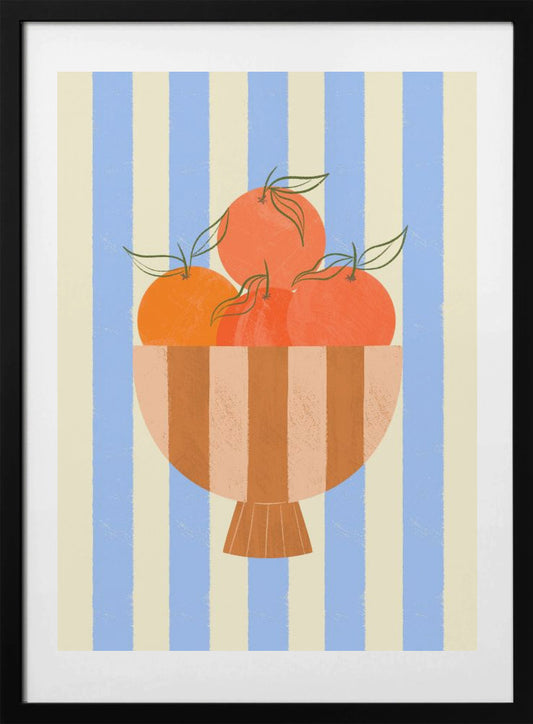 Bowl of Oranges - Art Print by Melissa Donne