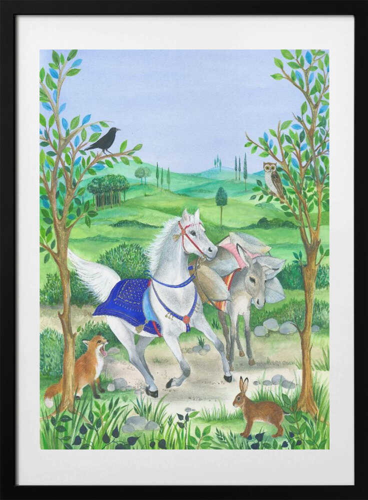 The Harmony Of Nature And Animal Life, - Art Print by Isabelle Brent