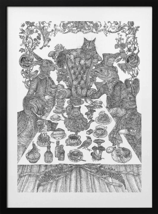 Mad Tea Party - Art Print by Nicole Bustamante