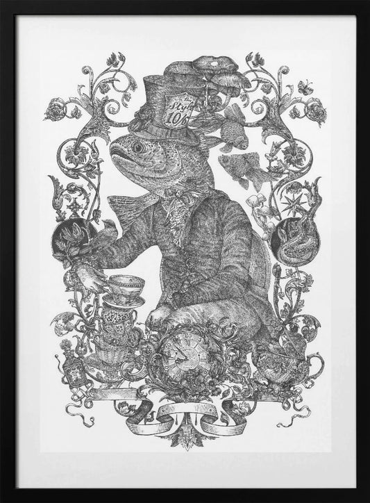 Mad Hatter - Art Print by Nicole Bustamante