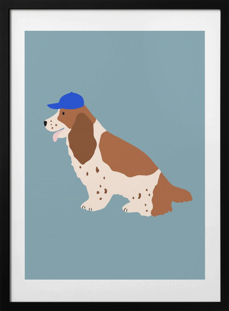 Cocker Spaniel with Cap - Art Print by Maren Gross