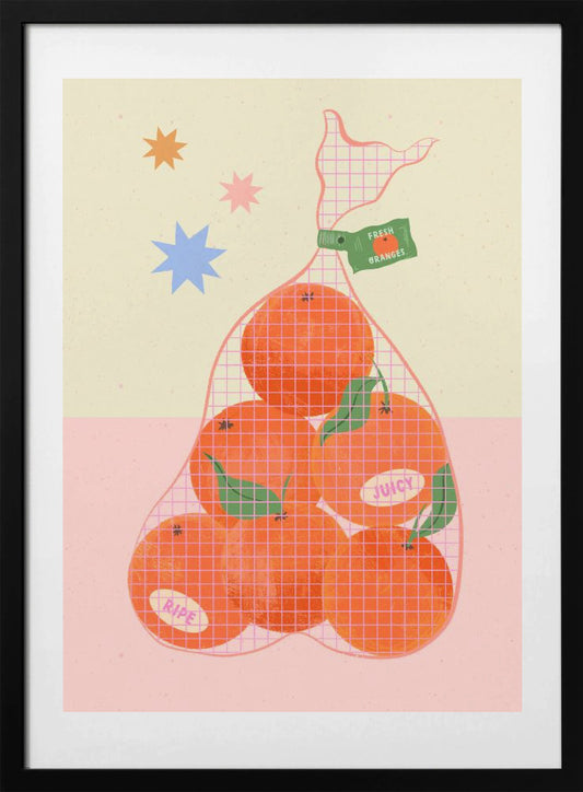 Fresh and Ripe Oranges - Art Print by Melissa Donne