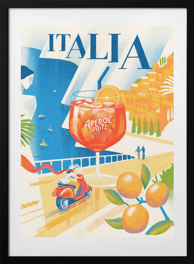 Italia - Travel Art Print by Mark Harrison