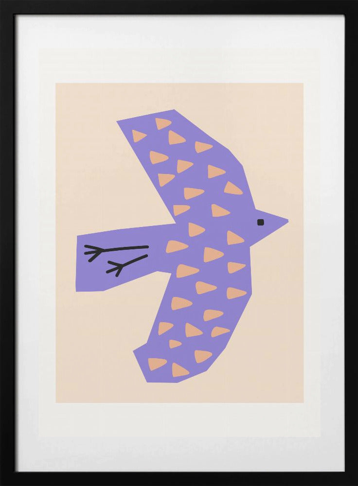Bird Lilac - Art Print by Silvia Visscher