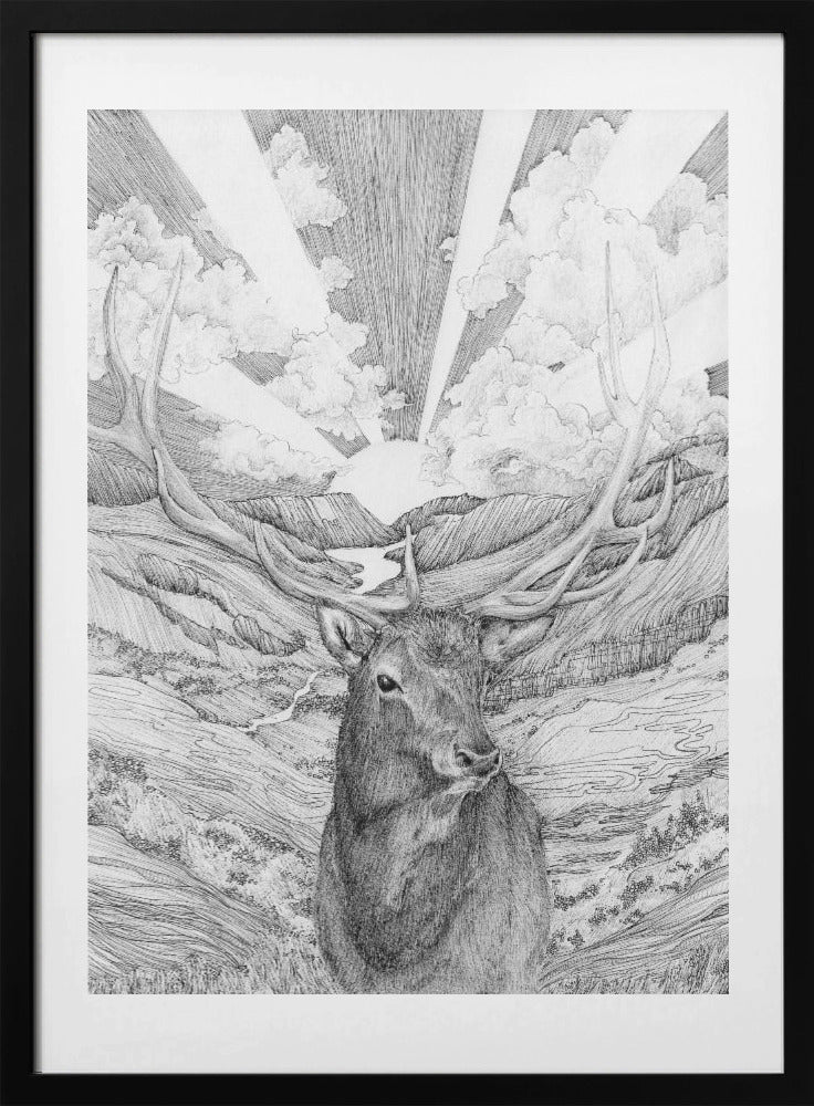 Rise With the Sun Original - Art Print by EC Mazur