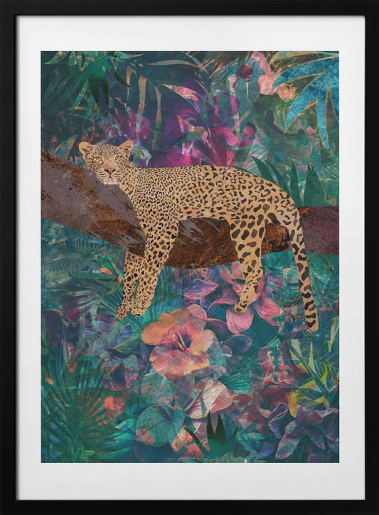 Leopard Jungle2 01 - Art Print by Sarah Manovski