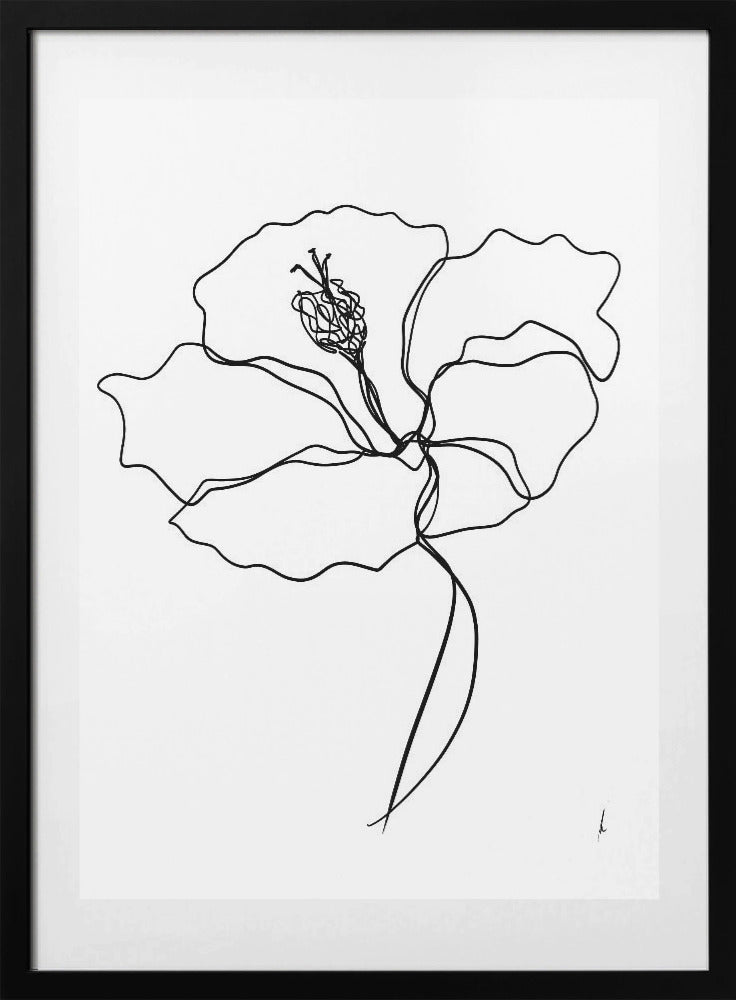 Line Blossom Essence - Art Print by Ankie Kooi