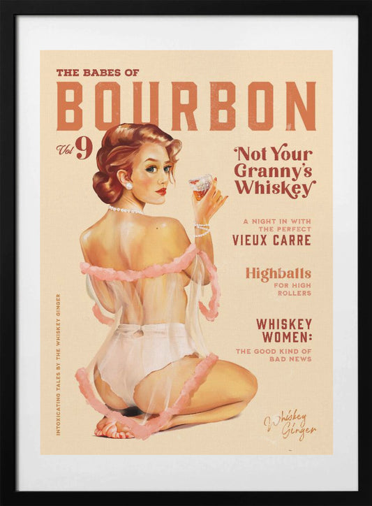 Babes of Bourbon Vol 9 Vintage Whiskey Pinup - Art Print by The Whiskey Ginger
