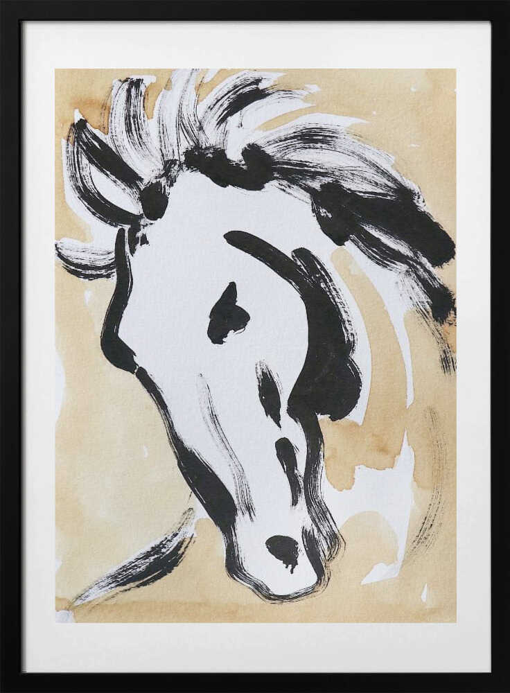 Stirring Equine Flow - Art Print by Santhosh ch