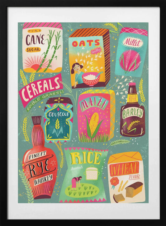 Colorful Cereal Chart - Art Print by uta krogmann