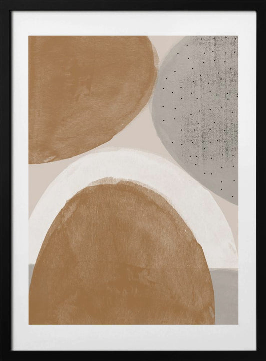 Earthy Shapes Harmony - Art Print by THE MIUUS STUDIO