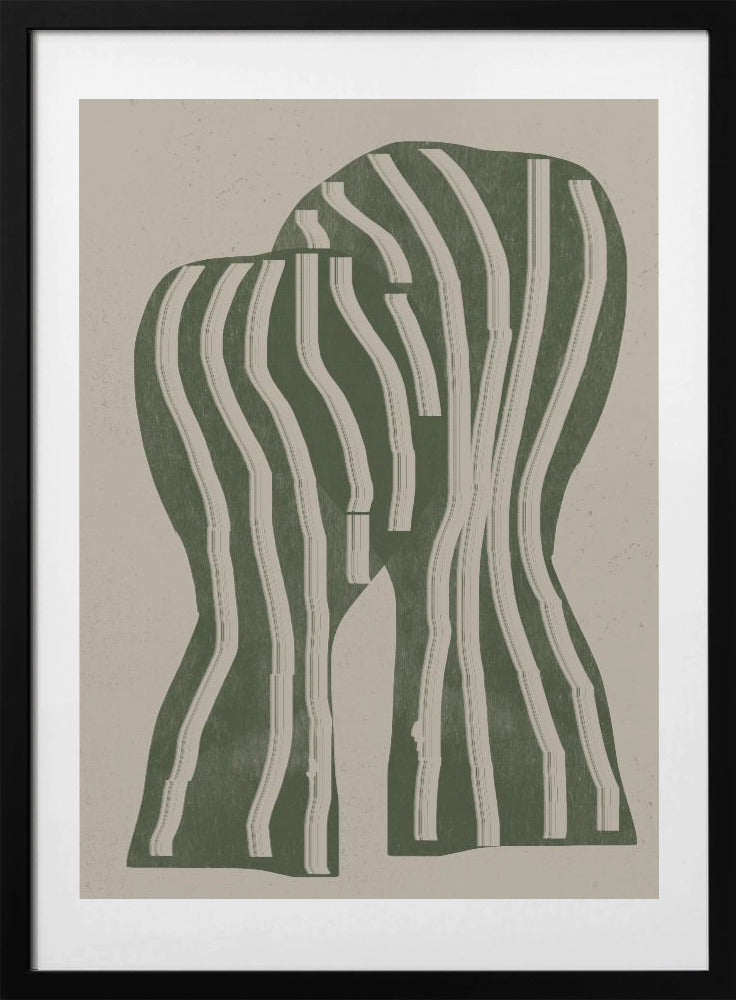 Curved Stripes - Art Print by THE MIUUS STUDIO