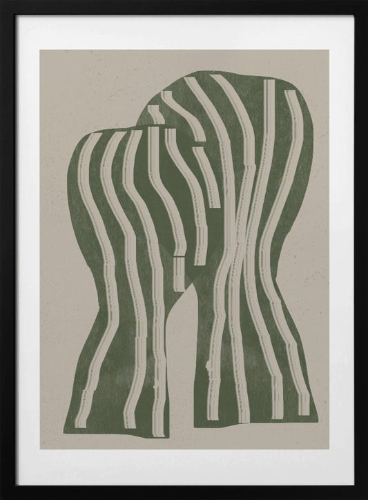 Curved Stripes - Art Print by THE MIUUS STUDIO