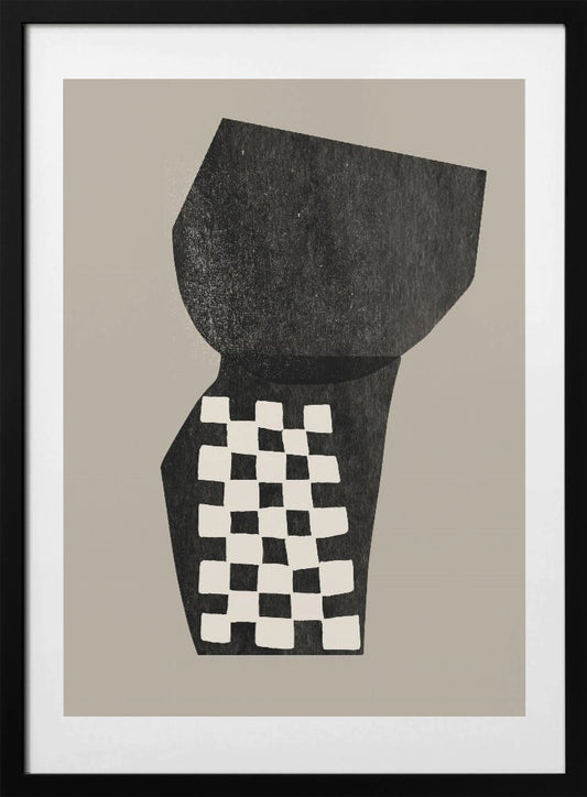 Checkered Abstraction - Art Print by THE MIUUS STUDIO