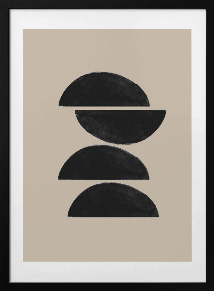 Stacked Halves - Art Print by THE MIUUS STUDIO