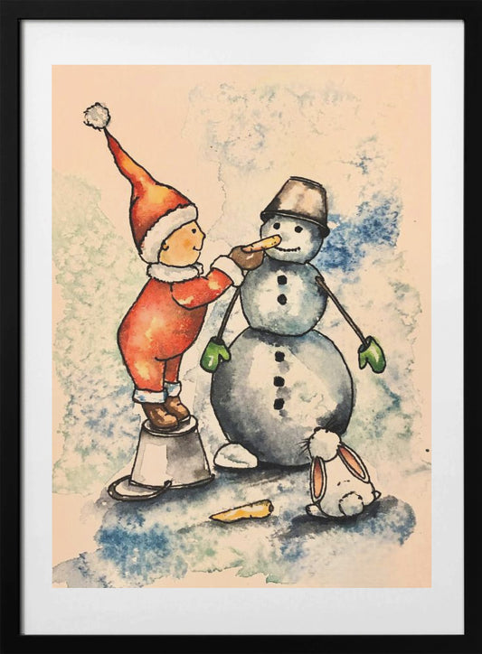 CHRISTMAS KIDS 3 - Art Print by Anda Bieza