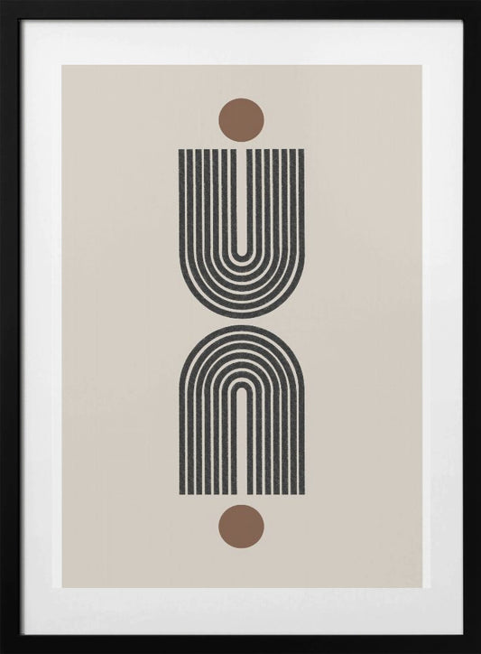 Symmetrical Curves - Art Print by THE MIUUS STUDIO