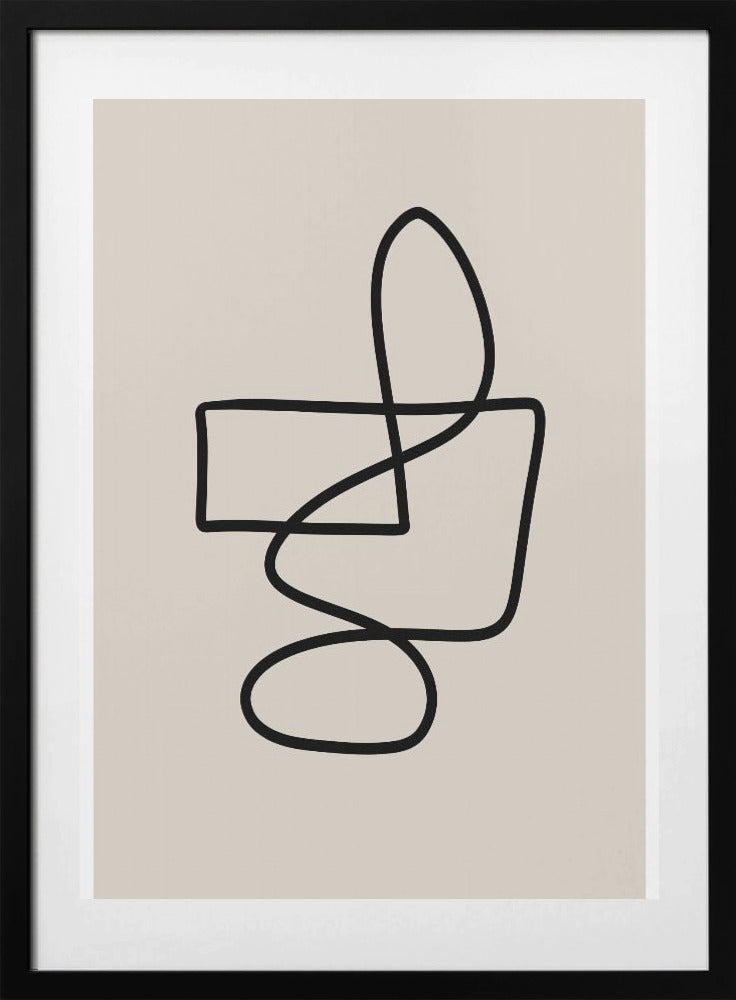 Graceful Looping Lines - Art Print by THE MIUUS STUDIO