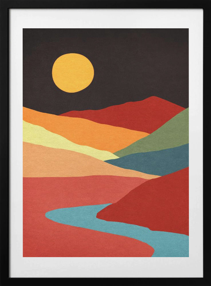 Minimalscape - Art Print by Nibera