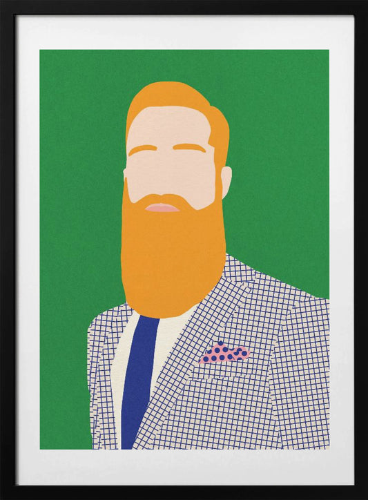 Men From Barber Shop - Art Print by Rosi Feist