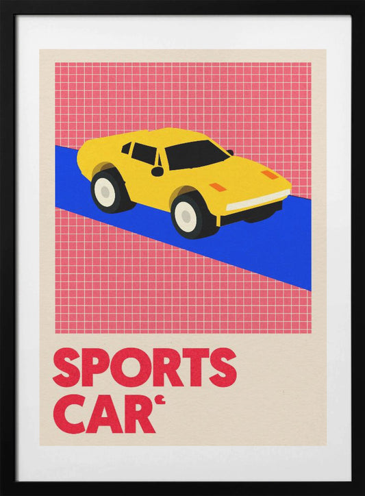 Sports Car - Art Print by Rosi Feist