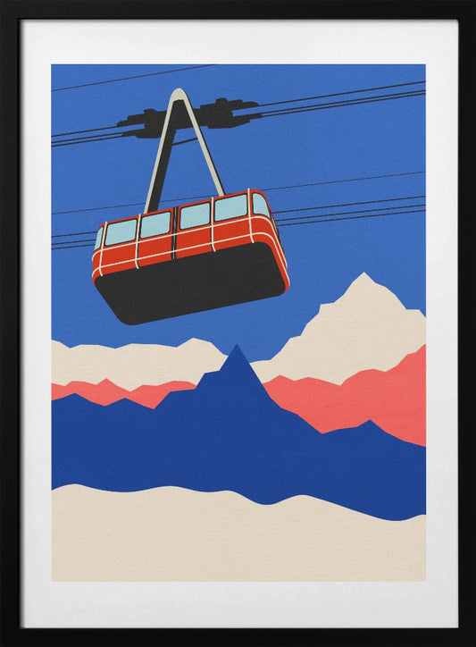 Ski Mountains - Art Print by Rosi Feist