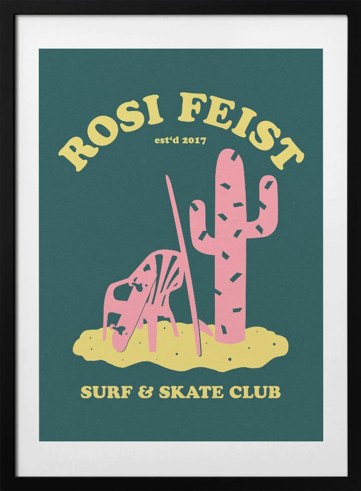 Rosi Feist Surf and Skate Club - Art Print by Rosi Feist