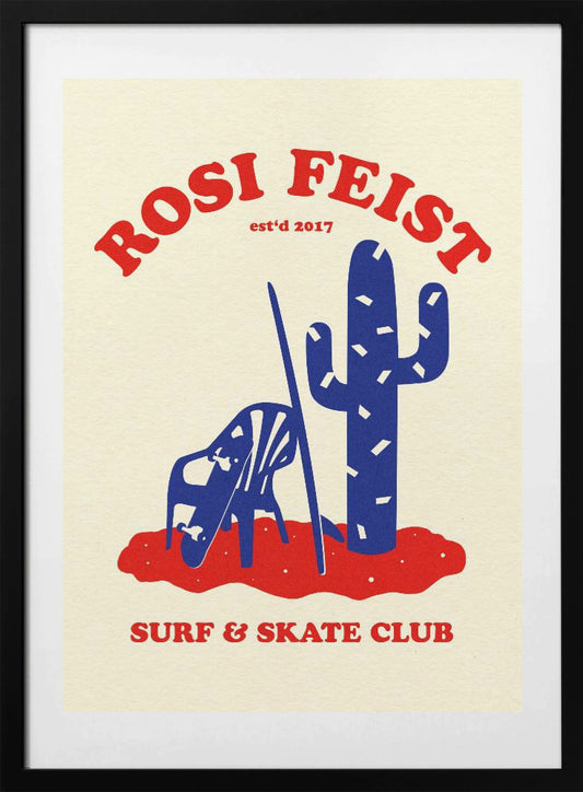 Rosi Feist Surf & Skate Club - Art Print by Rosi Feist