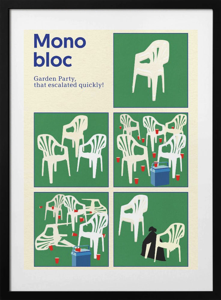 Poster Monobloc Five Squares - Art Print by Rosi Feist