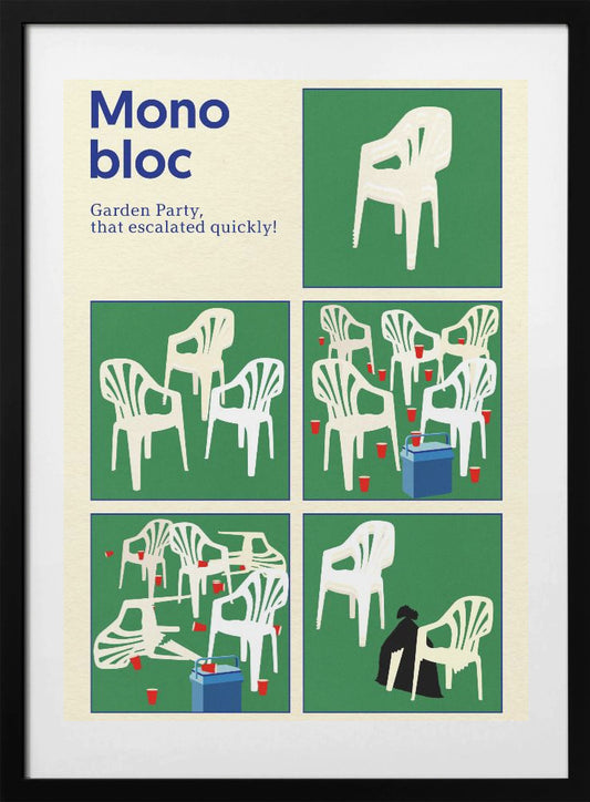 Poster Monobloc Five Squares - Art Print by Rosi Feist