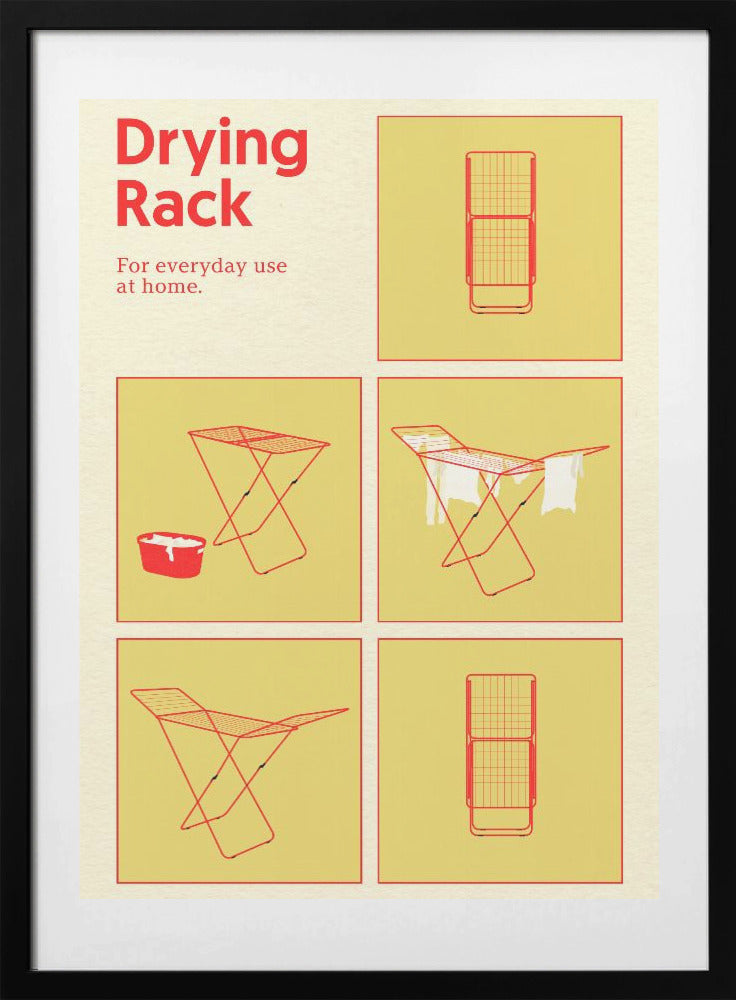 Poster Drying Rack - Art Print by Rosi Feist