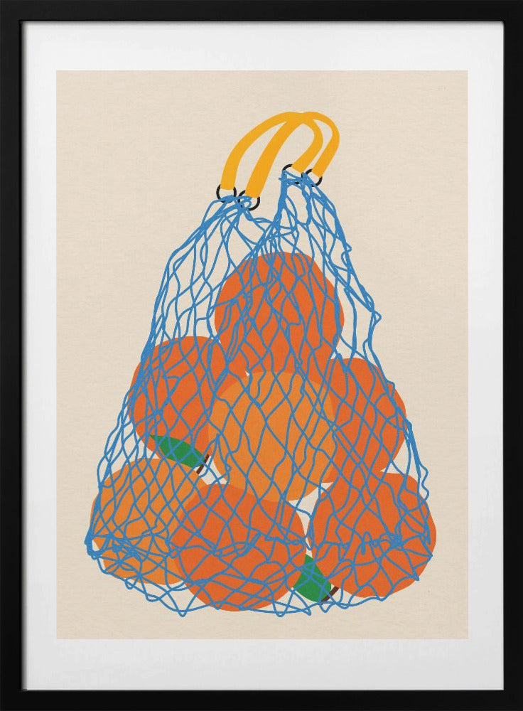Oranges In a Net Bag Update 24 - Art Print by Rosi Feist