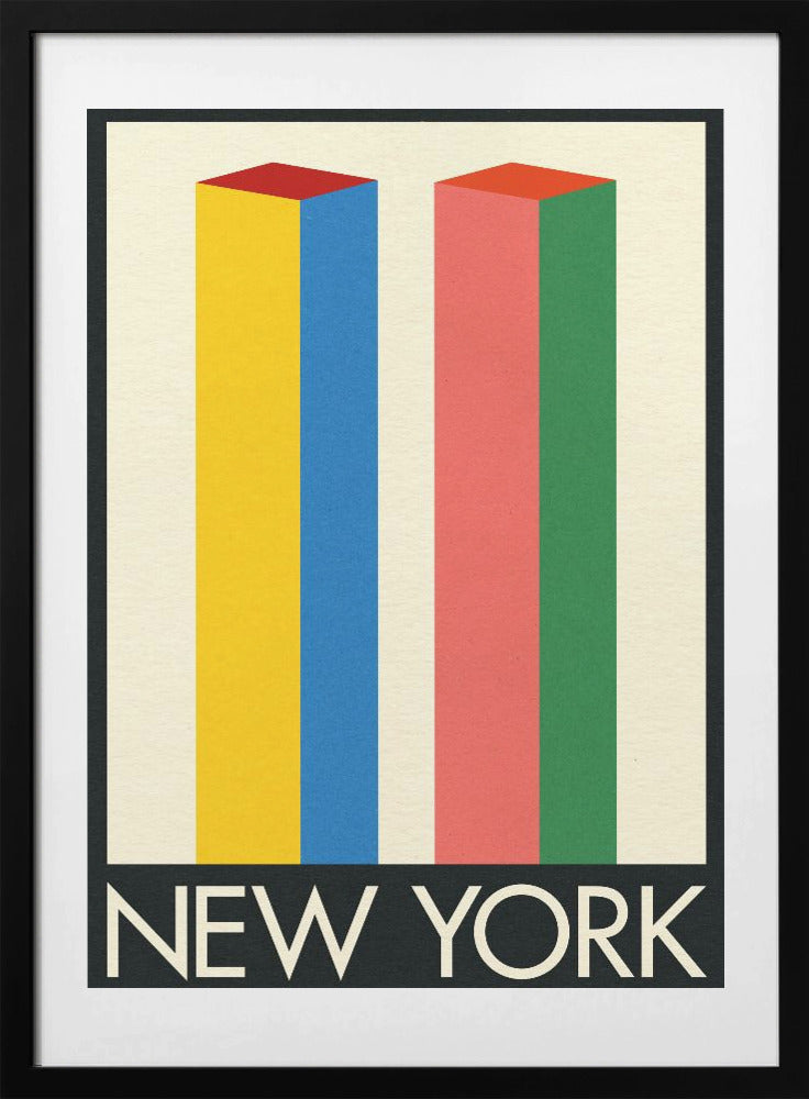 New York Twin Towers - Art Print by Rosi Feist