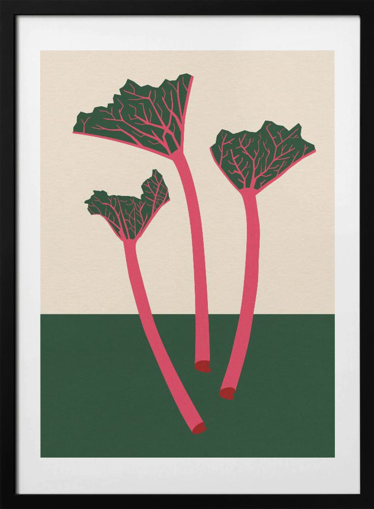 Swedish Garden Rhabarber - Art Print by Rosi Feist