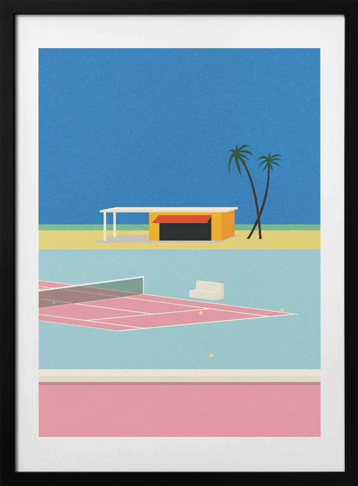 Tennis By the Beach - Art Print by Rosi Feist