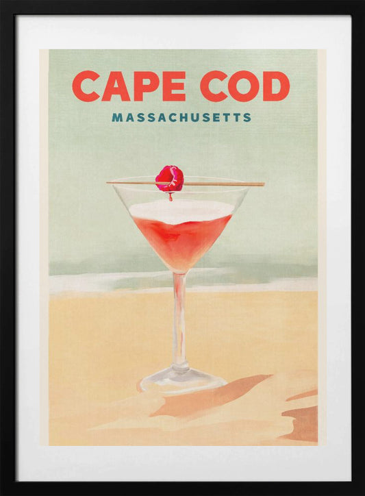 Cape Cod Cocktail Tall Poster - Art Print by The Whiskey Ginger