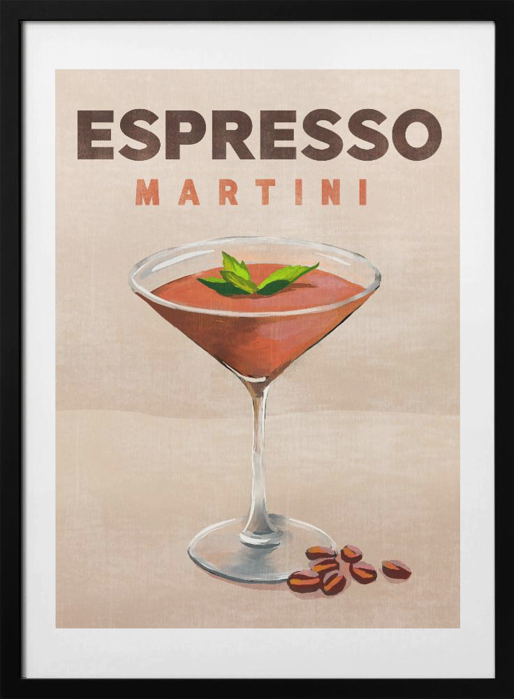 Espresso Martini Cocktail Bar Decor - Art Print by The Whiskey Ginger