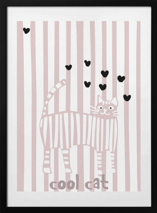 Cool cat - Art Print by Annick