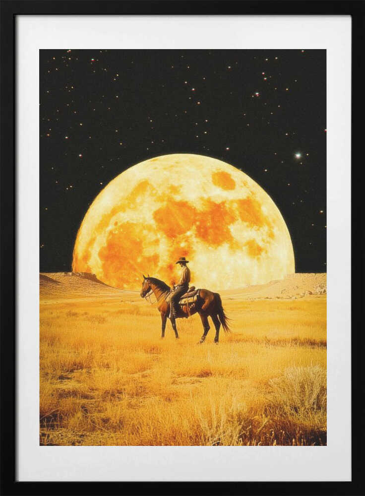 Lunar Cowboy - Art Print by Taudalpoi