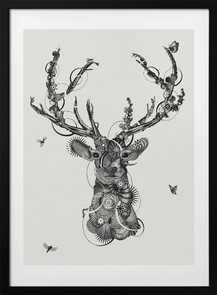 Deerhead - Art Print by Jaco Putker