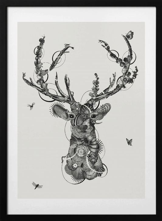 Deerhead - Art Print by Jaco Putker
