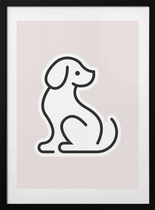 Dog Grey #1 - Art Print by kathrinmay