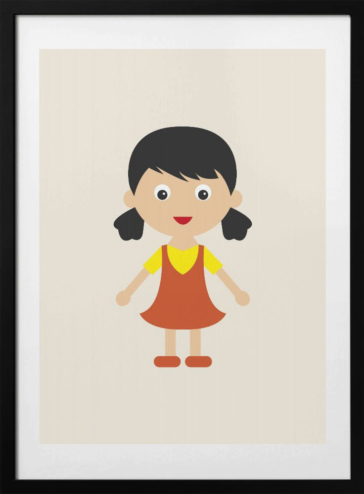 Girl Portrait - Art Print by kathrinmay