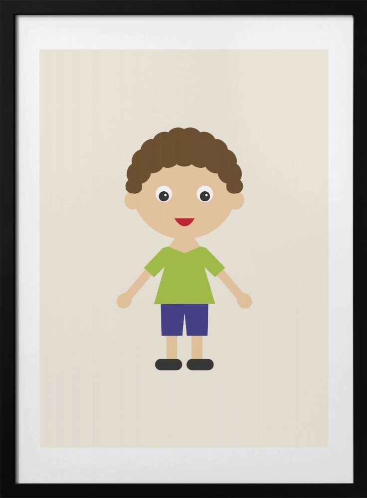 Boy Portrait - Art Print by kathrinmay