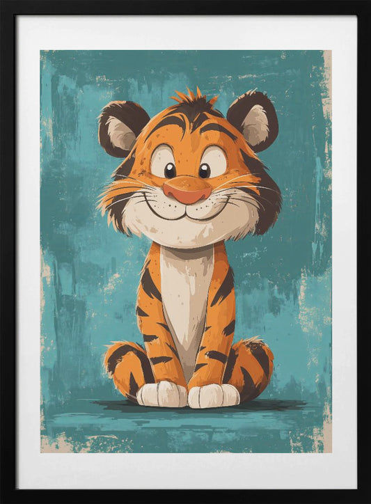 Happy Tiger - Art Print by Andreas Magnusson
