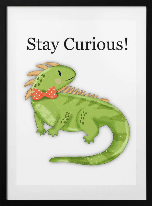Stay Curious! - Art Print by Saba Rauf