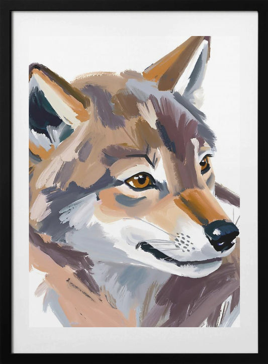 Wolf - Art Print by Ohkimiko