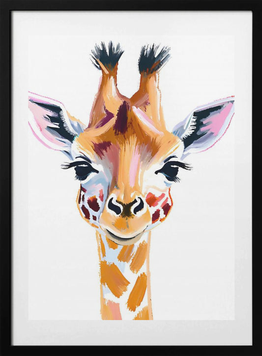 Giraffe - Art Print by Ohkimiko