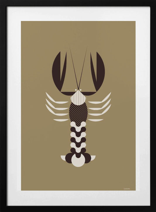 Golden Animals - Lobster (Gold) - Art Print by Studio Soleil