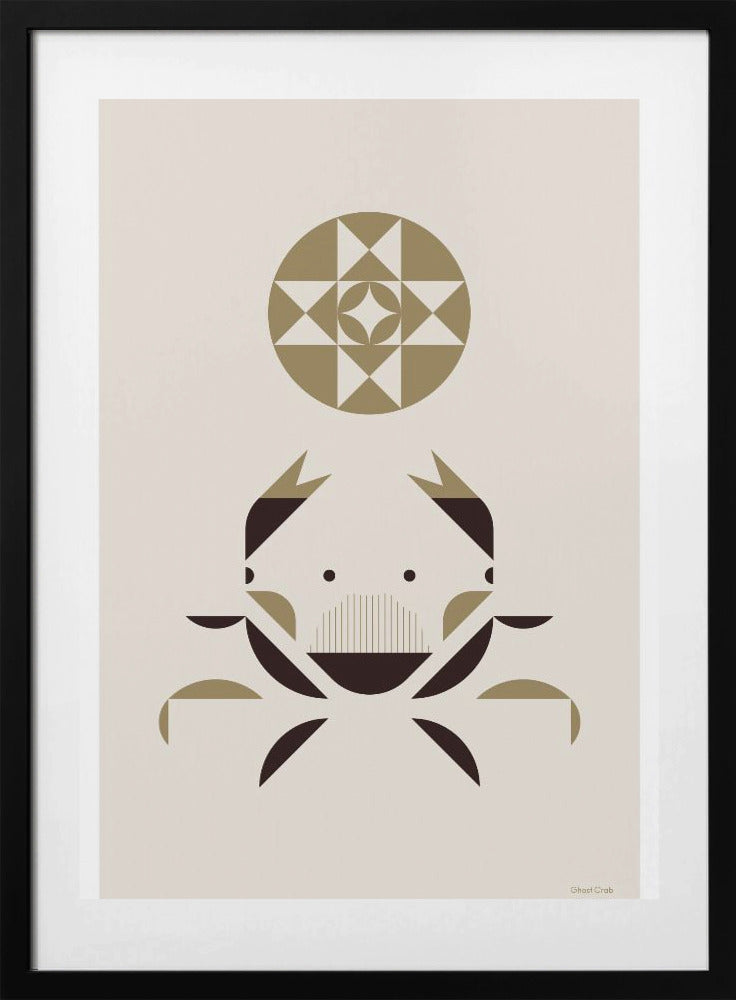Golden Animals - Ghost Crab (White) - Art Print by Studio Soleil